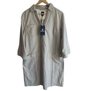 Mousqueton Marea Cotton Dress Camel 38 or US Medium NEW